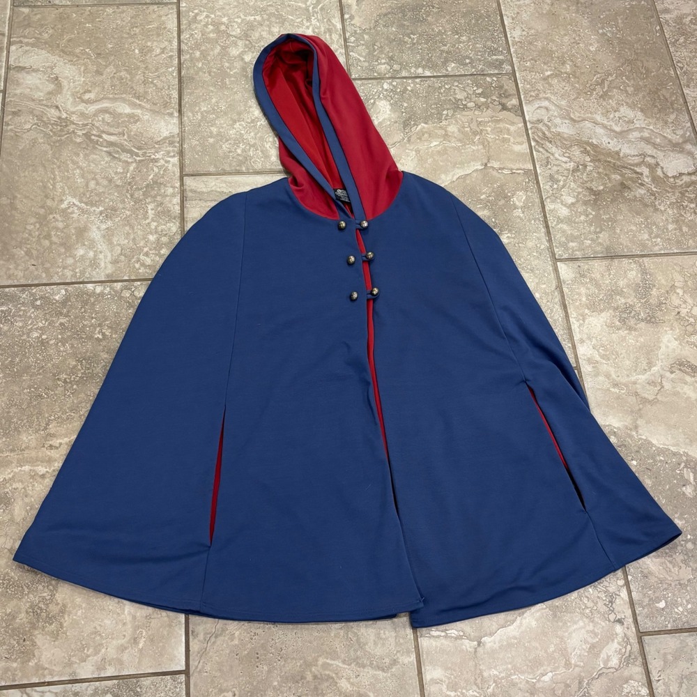 Over the Garden Wall Wirt Cosplay Cape Hot Topic Exclusive Blue Red Hooded LG/XL